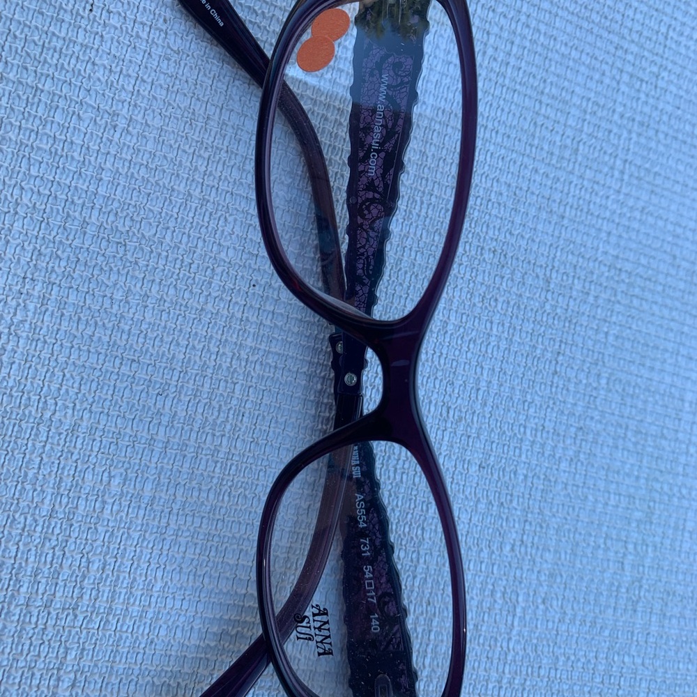 Purple Butterfly Anna Sui eyeglass frames - Picture 4 of 4